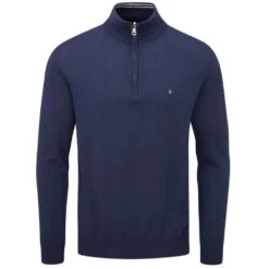 Oscar Jacobson Men's Waldorf Pin 1/2-Zip Golf Sweater -Golf Equipment Discount Store 0070296 oscar jacobson mens waldorf pin 12 zip golf sweater