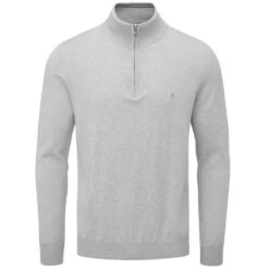 Oscar Jacobson Men's Waldorf Pin 1/2-Zip Golf Sweater -Golf Equipment Discount Store 0070298 oscar jacobson mens waldorf pin 12 zip golf sweater