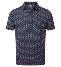 FootJoy Men's Leaping Dolphins Print Lisle Golf Polo Shirt -Golf Equipment Discount Store 0074792 footjoy mens leaping dolphins print lisle golf polo shirt