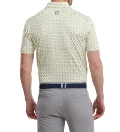 FootJoy Men's Leaping Dolphins Print Lisle Golf Polo Shirt -Golf Equipment Discount Store 0074810 footjoy mens leaping dolphins print lisle golf polo shirt