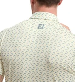 FootJoy Men's Leaping Dolphins Print Lisle Golf Polo Shirt -Golf Equipment Discount Store 0074811 footjoy mens leaping dolphins print lisle golf polo shirt