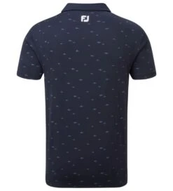 FootJoy Men's School Of Fish Print Lisle Golf Polo Shirt -Golf Equipment Discount Store 0074829 footjoy mens school of fish print lisle golf polo shirt