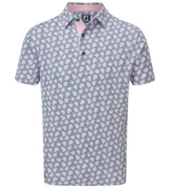 FootJoy Men's Shadow Palm Print Golf Polo Shirt -Golf Equipment Discount Store 0074838 footjoy mens shadow palm print golf polo shirt