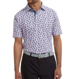 FootJoy Men's Shadow Palm Print Golf Polo Shirt -Golf Equipment Discount Store 0074845 footjoy mens shadow palm print golf polo shirt