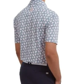 FootJoy Men's Shadow Palm Print Golf Polo Shirt -Golf Equipment Discount Store 0074850 footjoy mens shadow palm print golf polo shirt