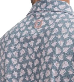 FootJoy Men's Shadow Palm Print Golf Polo Shirt -Golf Equipment Discount Store 0074854 footjoy mens shadow palm print golf polo shirt