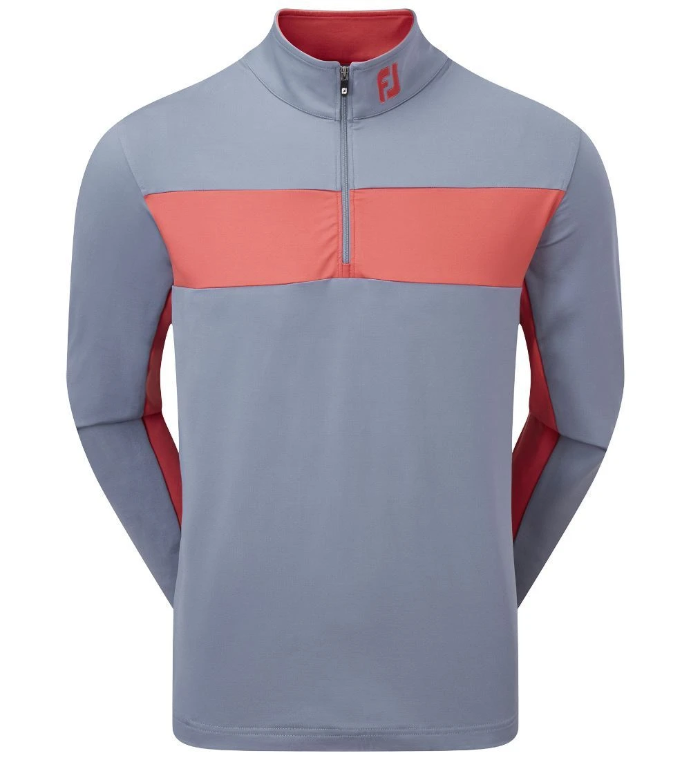 FootJoy Men's Engineered Chest Stripe Chill-Out Golf Midlayer 3 FootJoy Men's Engineered Chest Stripe Chill-Out Golf Midlayer