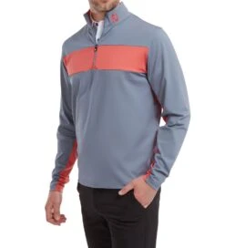 FootJoy Men's Engineered Chest Stripe Chill-Out Golf Midlayer 27 FootJoy Men's Engineered Chest Stripe Chill-Out Golf Midlayer -Golf Equipment Discount Store 0074866 footjoy mens engineered chest stripe chill out golf midlayer