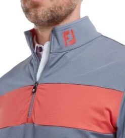 FootJoy Men's Engineered Chest Stripe Chill-Out Golf Midlayer 31 FootJoy Men's Engineered Chest Stripe Chill-Out Golf Midlayer -Golf Equipment Discount Store 0074870 footjoy mens engineered chest stripe chill out golf midlayer