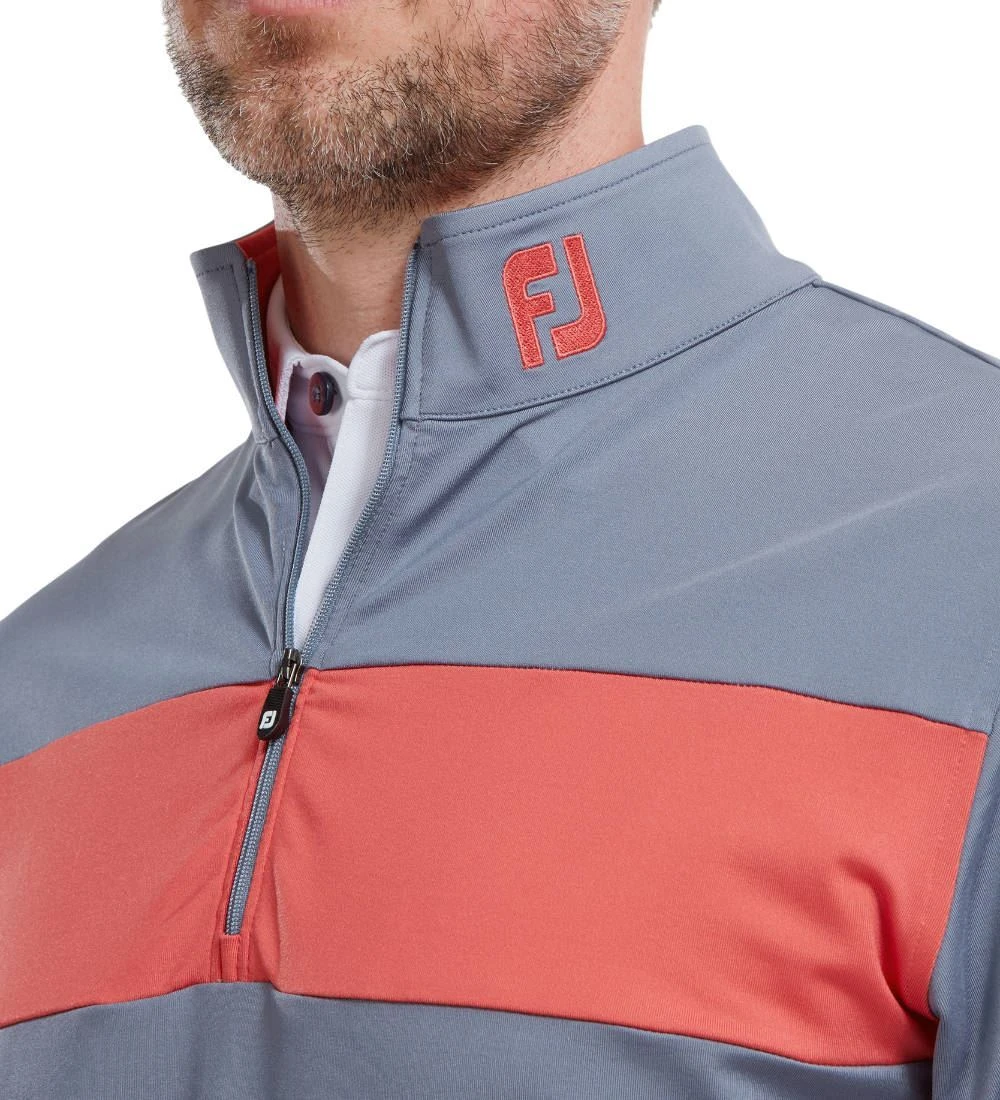FootJoy Men's Engineered Chest Stripe Chill-Out Golf Midlayer 16 FootJoy Men's Engineered Chest Stripe Chill-Out Golf Midlayer - Image 14