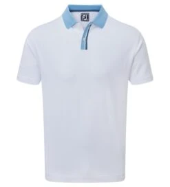 FootJoy Men's Solid Stripe Placket Pique Golf Polo Shirt 19 FootJoy Men's Solid Stripe Placket Pique Golf Polo Shirt -Golf Equipment Discount Store 0074901 footjoy mens solid stripe placket pique golf polo shirt