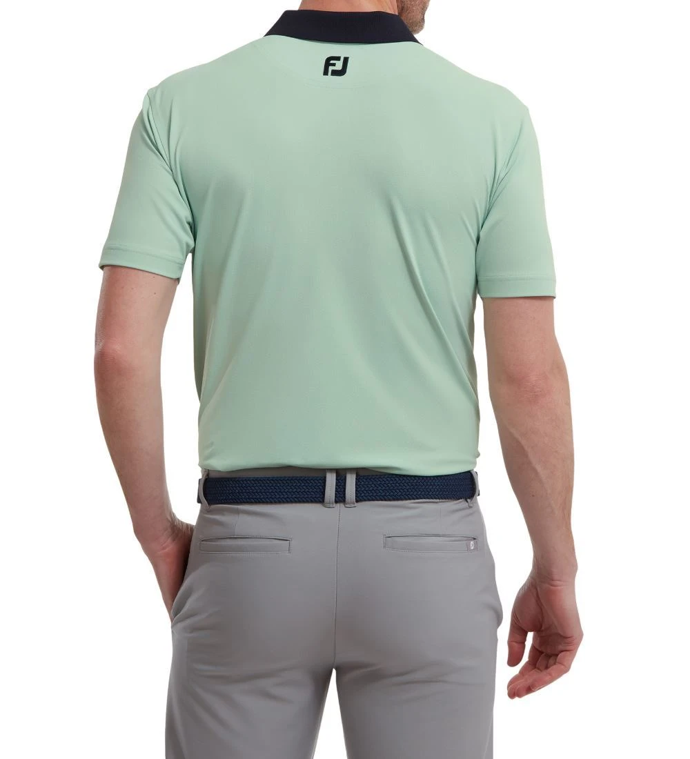 FootJoy Men's Solid Stripe Placket Pique Golf Polo Shirt 12 FootJoy Men's Solid Stripe Placket Pique Golf Polo Shirt - Image 10