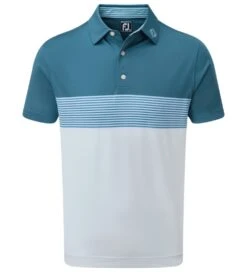 FootJoy Men's Colour Block Pique Golf Polo Shirt 24 FootJoy Men's Colour Block Pique Golf Polo Shirt -Golf Equipment Discount Store 0075003 footjoy mens colour block pique golf polo shirt