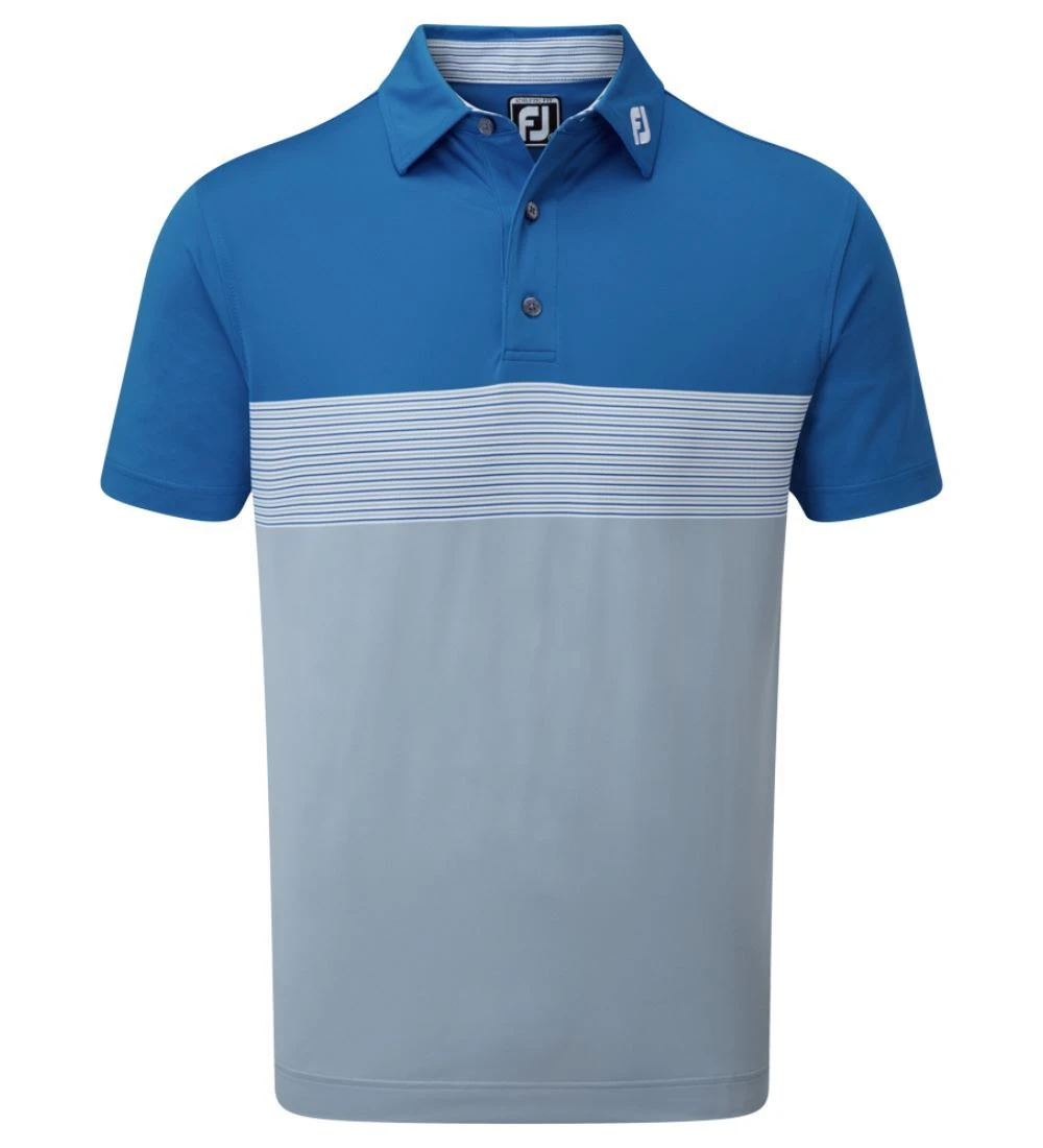 FootJoy Men's Colour Block Pique Golf Polo Shirt 6 FootJoy Men's Colour Block Pique Golf Polo Shirt - Image 4