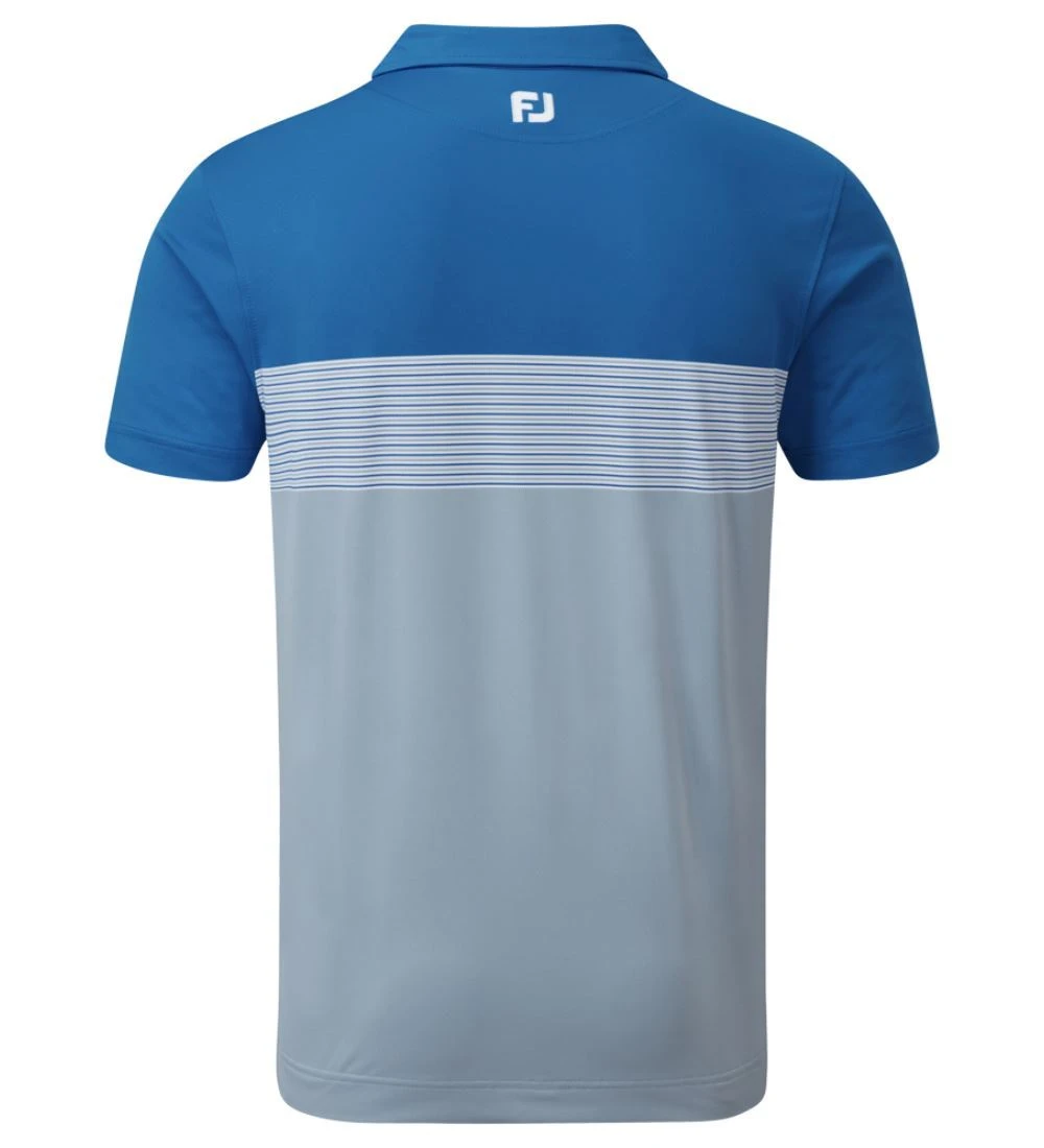 FootJoy Men's Colour Block Pique Golf Polo Shirt 11 FootJoy Men's Colour Block Pique Golf Polo Shirt - Image 9
