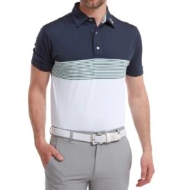 FootJoy Men's Colour Block Pique Golf Polo Shirt 28 FootJoy Men's Colour Block Pique Golf Polo Shirt -Golf Equipment Discount Store 0075009 footjoy mens colour block pique golf polo shirt