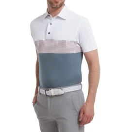 FootJoy Men's Colour Block Pique Golf Polo Shirt 31 FootJoy Men's Colour Block Pique Golf Polo Shirt -Golf Equipment Discount Store 0075010 footjoy mens colour block pique golf polo shirt