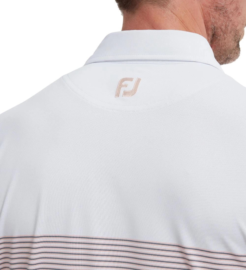 FootJoy Men's Colour Block Pique Golf Polo Shirt 20 FootJoy Men's Colour Block Pique Golf Polo Shirt - Image 18
