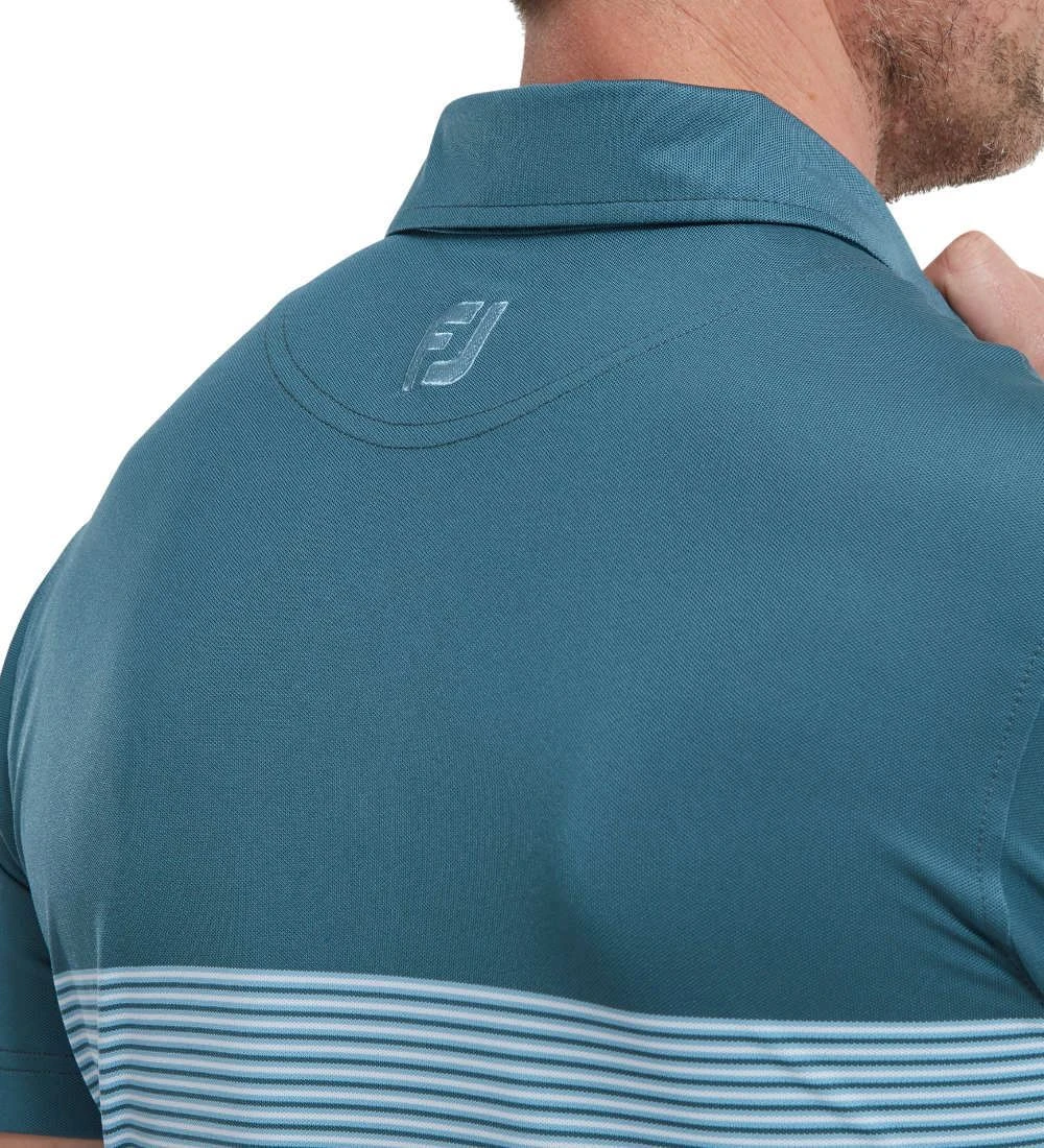 FootJoy Men's Colour Block Pique Golf Polo Shirt 21 FootJoy Men's Colour Block Pique Golf Polo Shirt - Image 19