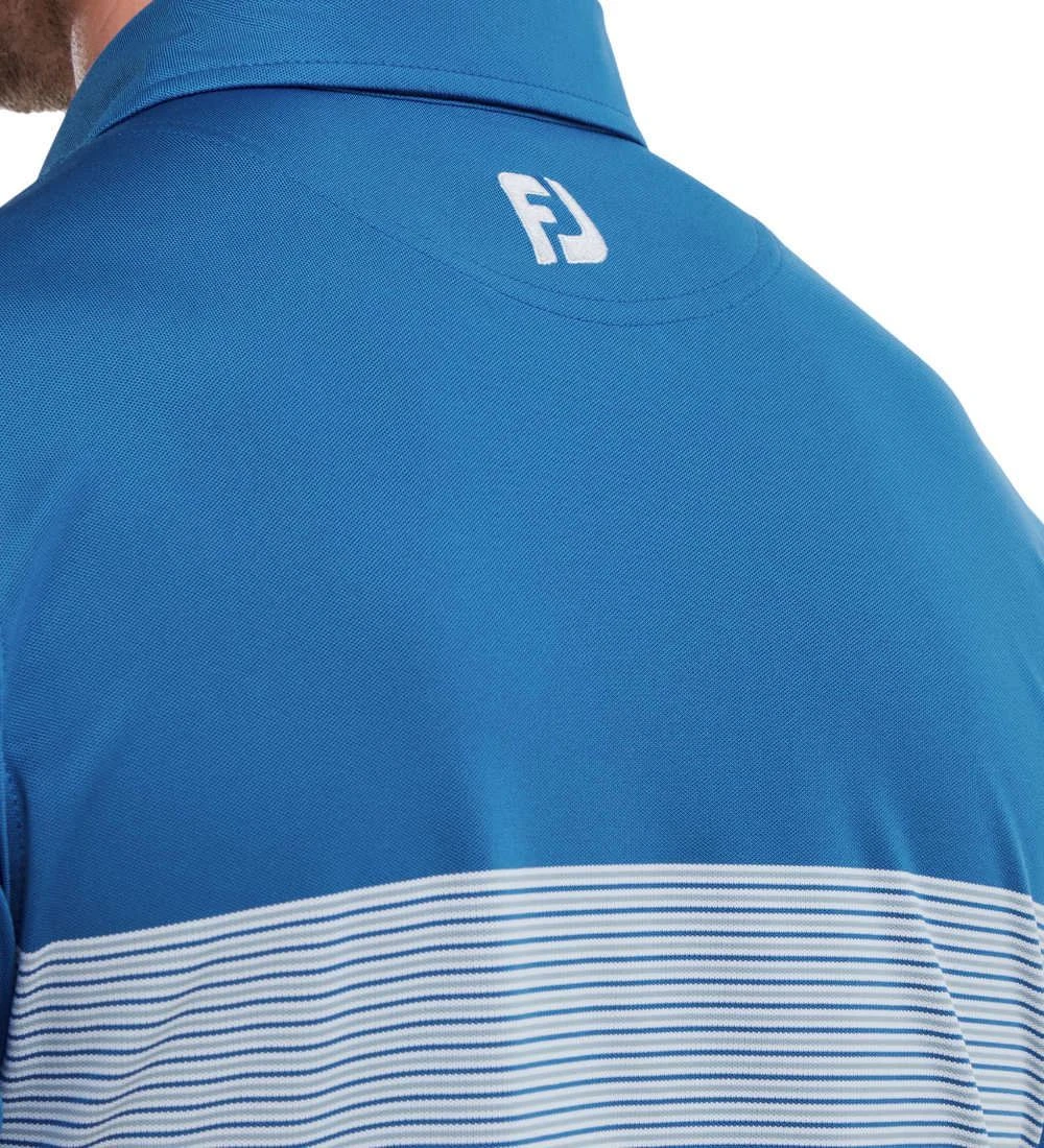 FootJoy Men's Colour Block Pique Golf Polo Shirt 22 FootJoy Men's Colour Block Pique Golf Polo Shirt - Image 20