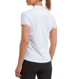 FootJoy Ladies Watercolour Trim Pique Golf Polo Shirt -Golf Equipment Discount Store 0075226 footjoy ladies watercolour trim pique golf polo shirt
