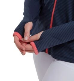 FootJoy Ladies Jersey Tonal Stripe Golf Midlayer -Golf Equipment Discount Store 0075234 footjoy ladies jersey tonal stripe golf midlayer