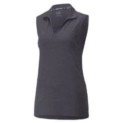 Puma Ladies Cloudspun Coast Sleeveless Golf Polo Shirt