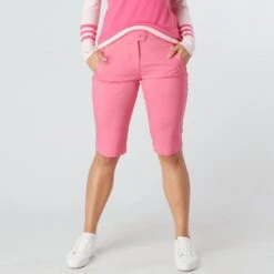 Swing Out Sister Ladies Fleur Pink Glo Drifit Golf Shorts -Golf Equipment Discount Store 0078193 swing out sister ladies fleur pink glo drifit golf shorts