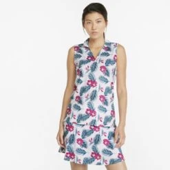 Puma Ladies Cloudspun Paradise Sleeveless Golf Polo Shirt -Golf Equipment Discount Store 0078306 puma ladies cloudspun paradise sleeveless golf polo shirt