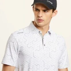 PING Men's Geo Golf Polo Shirt -Golf Equipment Discount Store 0078810 ping mens geo golf polo shirt