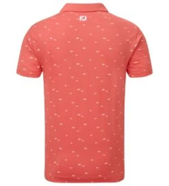 FootJoy Men's School Of Fish Print Lisle Golf Polo Shirt -Golf Equipment Discount Store 0078856 footjoy mens school of fish print lisle golf polo shirt