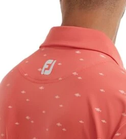 FootJoy Men's School Of Fish Print Lisle Golf Polo Shirt -Golf Equipment Discount Store 0078859 footjoy mens school of fish print lisle golf polo shirt