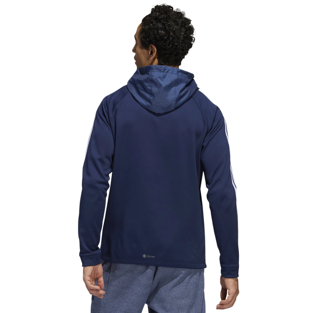 Adidas Men's 3 Stripes COLD.RDY Golf Hoodie 5 Adidas Men's 3 Stripes COLD.RDY Golf Hoodie - Image 3