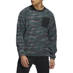 Adidas Men's Texture-Print Crew Golf Sweatshirt 18 Adidas Men's Texture-Print Crew Golf Sweatshirt -Golf Equipment Discount Store 0082350 adidas mens texture print crew golf sweatshirt