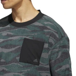Adidas Men's Texture-Print Crew Golf Sweatshirt 20 Adidas Men's Texture-Print Crew Golf Sweatshirt -Golf Equipment Discount Store 0082352 adidas mens texture print crew golf sweatshirt