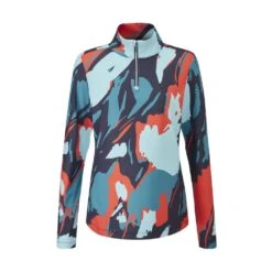 PING Ladies Lois Long Sleeve 1/4-Zip Golf Polo Shirt -Golf Equipment Discount Store 0083245 ping ladies lois long sleeve 14 zip golf polo shirt